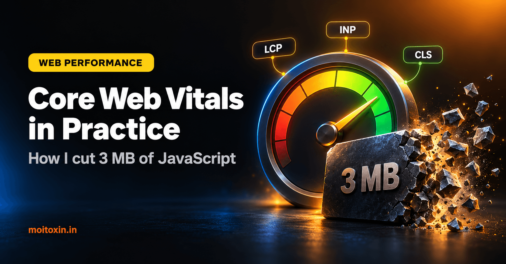 Core Web Vitals in Practice: How I Cut 3 MB of JavaScript from My Portfolio