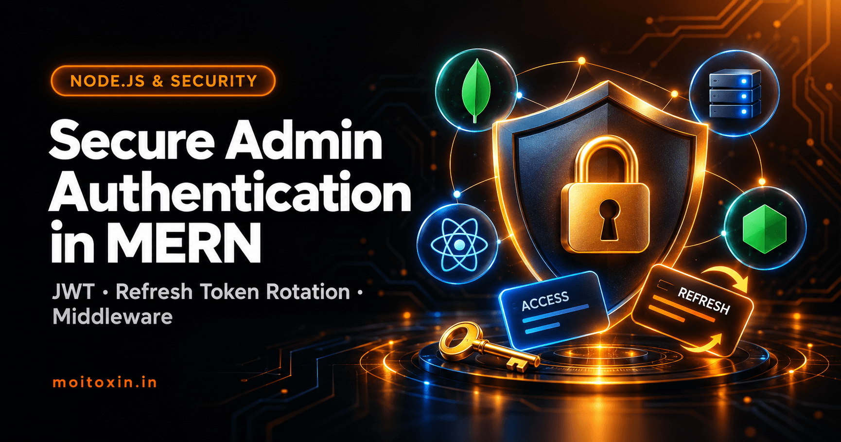 Secure Admin Authentication in MERN: JWT, Refresh Tokens and Middleware